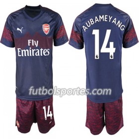 Camisetas Arsenal Pierre-Emerick Aubameyang 14 Niño Segunda Equipacion 2018/2019